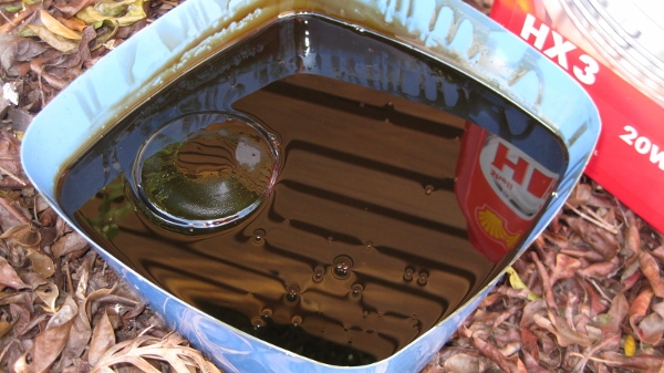 Ice Cream Container as Sump Collector