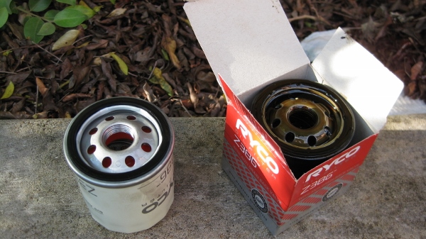 Store Old Oil Filter in New Box for Recycling