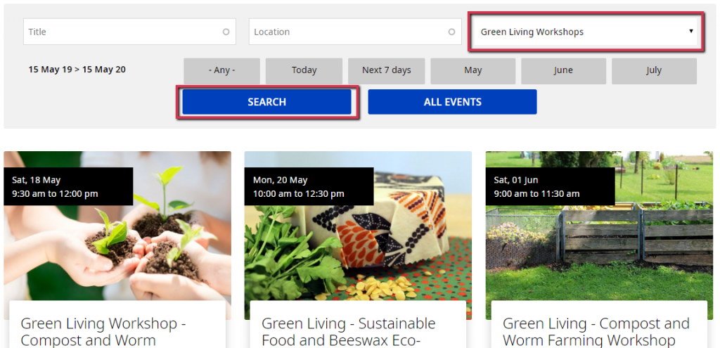 Green Living Workshops On The Central Coast Plus Other Local Events
